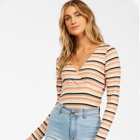 BILLABONG WOMEN’S TAKING TIME KNIT TOP / SIZE L - Picture 1 of 4